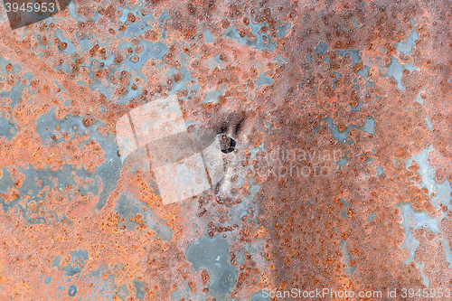 Image of metal corroded texture close up