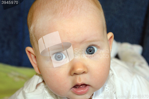Image of little baby's close-up face