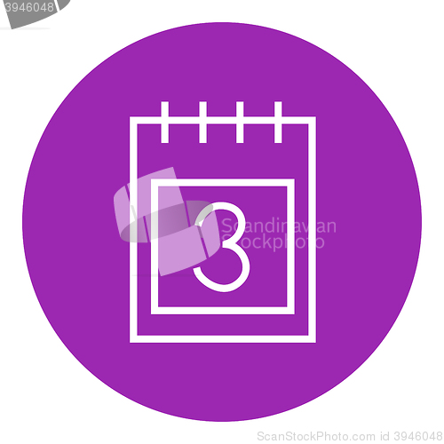 Image of Calendar line icon.