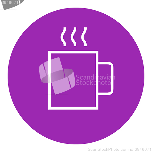 Image of Mug of hot drink line icon.