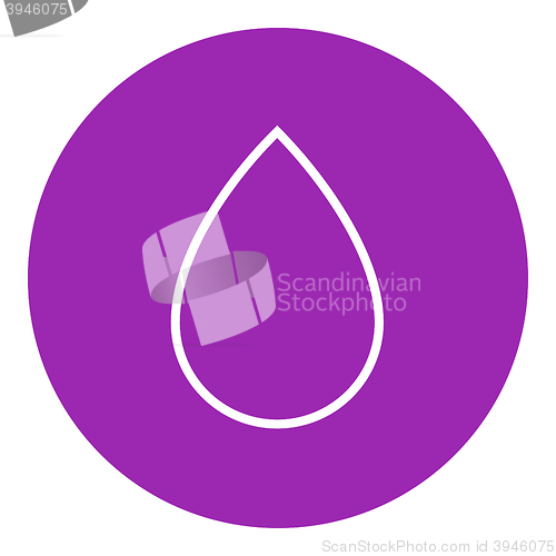 Image of Water drop line icon.