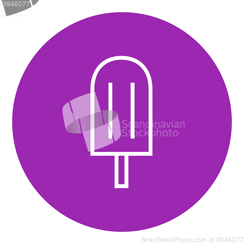 Image of Popsicle line icon.