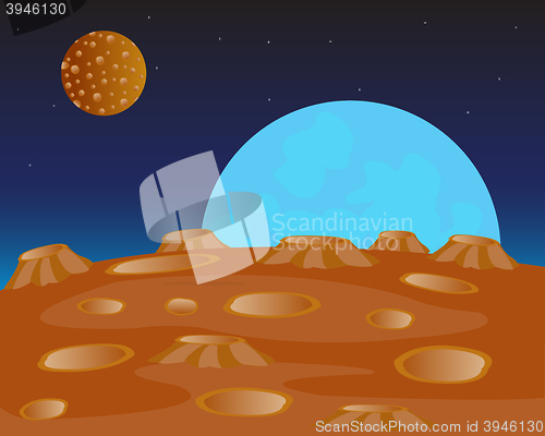 Image of Red planet