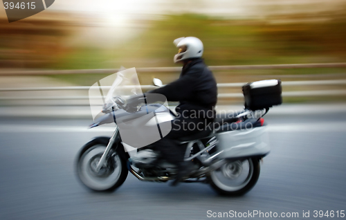 Image of motorbike rider