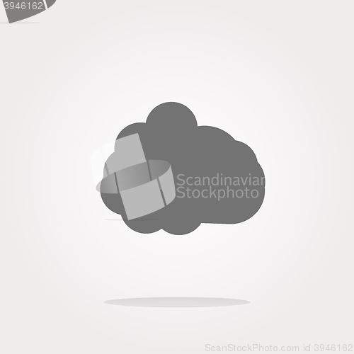 Image of vector cloud icon, web button