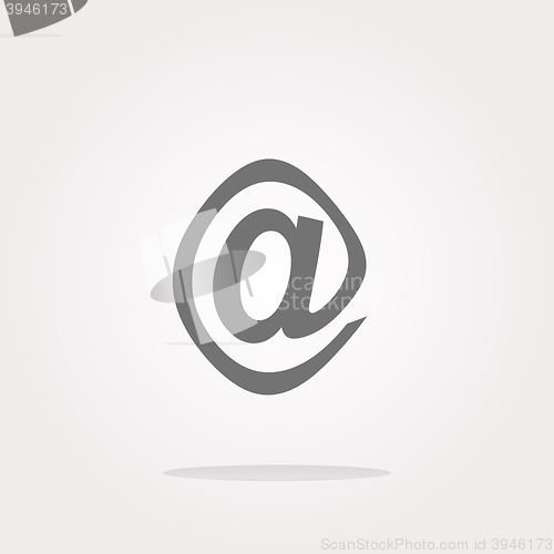 Image of vector E-mail icon glossy button