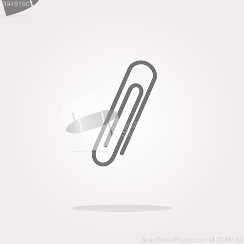 Image of vector clip sign on web icon button