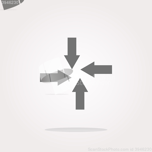 Image of vector arrow set on web icon (button)