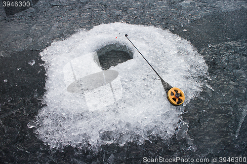 Image of Ice hole for fishing