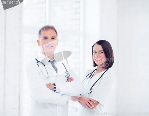 Image of two doctors with stethoscopes