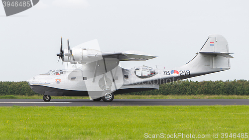 Image of LEEUWARDEN, NETHERLANDS - JUNE 10: Consolidated PBY Catalina in 