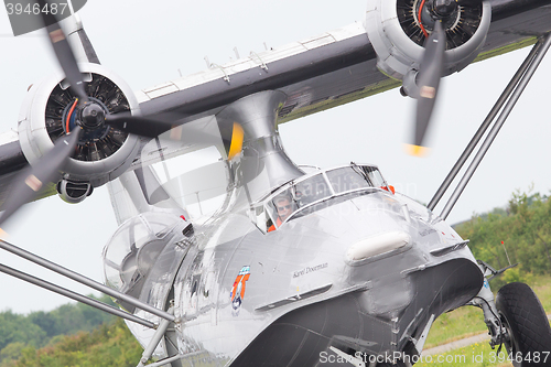 Image of LEEUWARDEN, NETHERLANDS - JUNE 11: Consolidated PBY Catalina in 