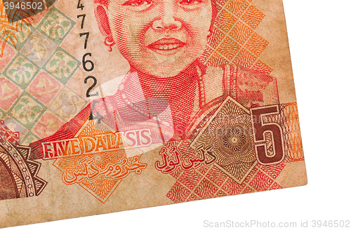 Image of 5 Gambian dalasi bank note