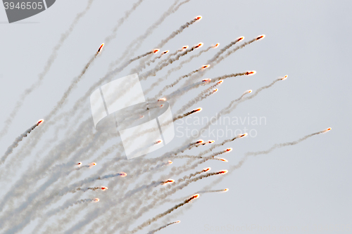 Image of Flares fired from a jet