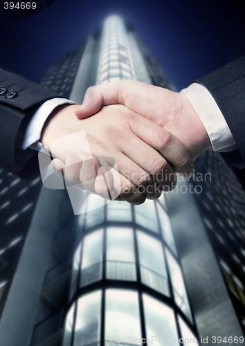 Image of business hand shake