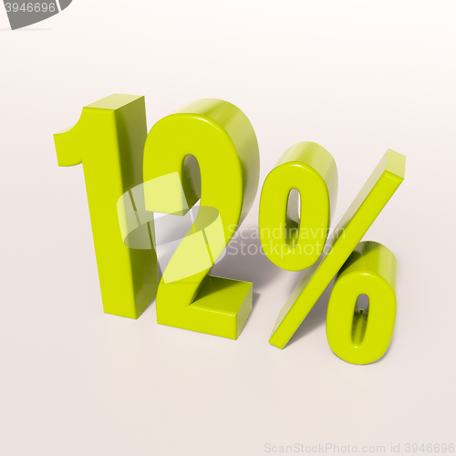 Image of Percentage sign, 12 percent