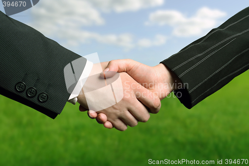 Image of business hand shake
