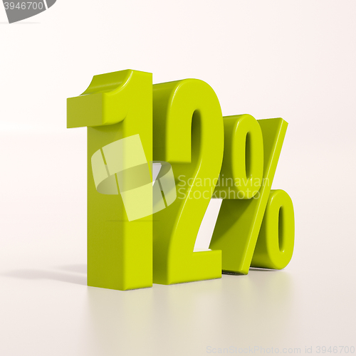 Image of Percentage sign, 12 percent
