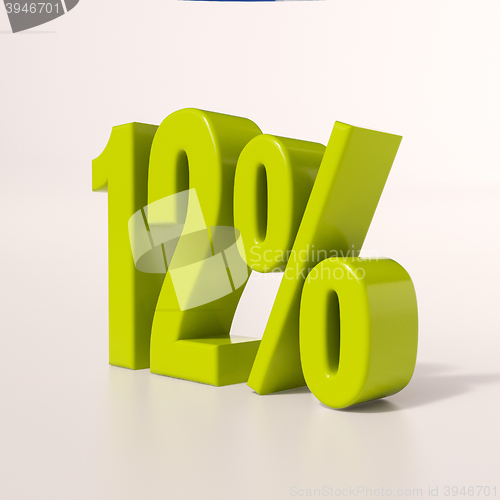 Image of Percentage sign, 12 percent