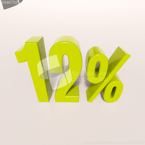 Image of Percentage sign, 12 percent