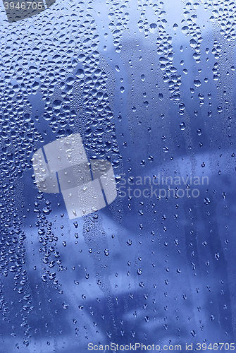 Image of Water drops on glass