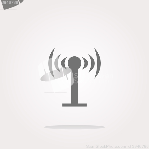 Image of vector Wifi symbol icon (button) isolated on white background