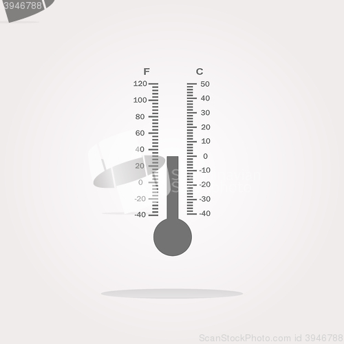 Image of vector Thermometer web icon button