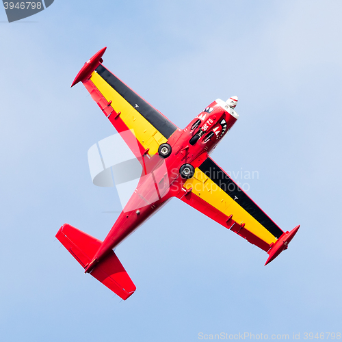 Image of LEEUWARDEN, THE NETHERLANDS - JUNE 10, 2016: Belgium Red Devils 