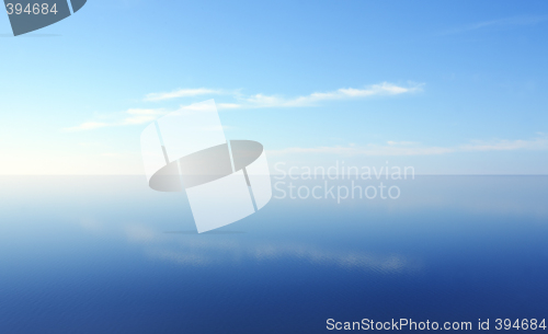 Image of Blue Water And Sky