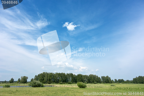 Image of blue sky landscape