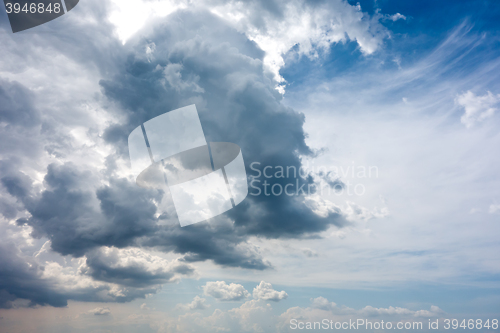 Image of blue sky landscape