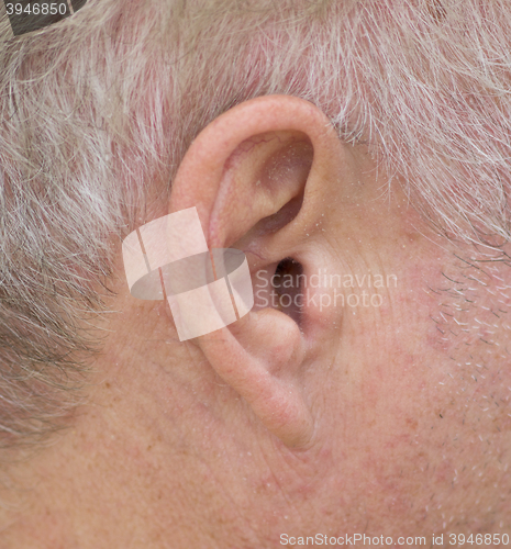 Image of man ear