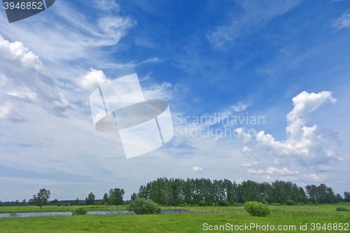 Image of blue sky landscape