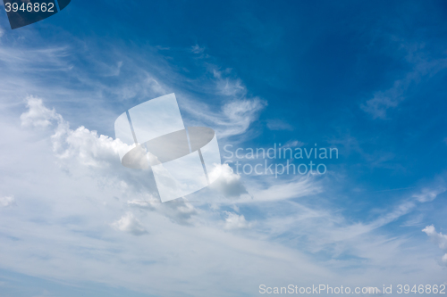 Image of blue sky background