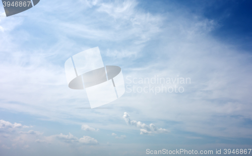 Image of rainy blue sky