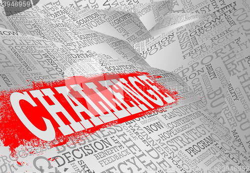 Image of Challenge word cloud business concept