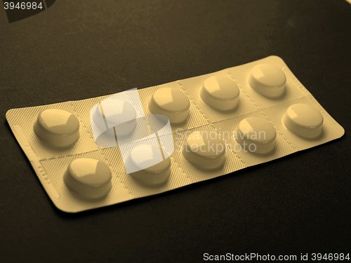 Image of Medical pills vintage