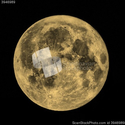 Image of Full moon sepia