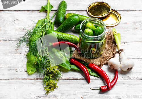 Image of Preserving fresh cucumbers