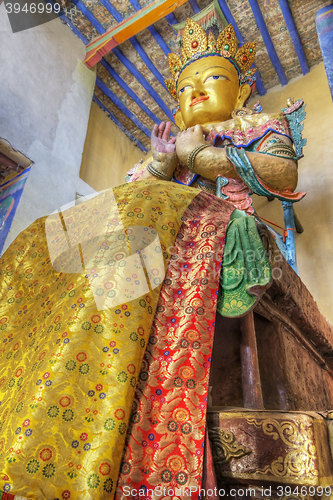 Image of large statue of Maitreya Buddha