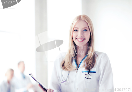 Image of female doctor with stethoscope