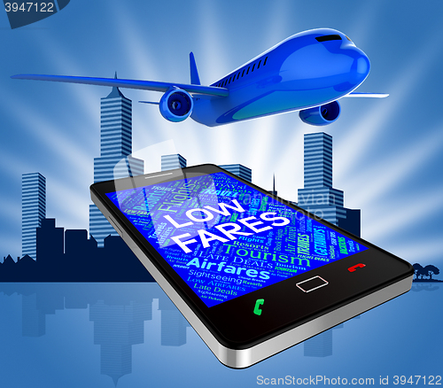 Image of Low Fares Represents Current Price And Airfares