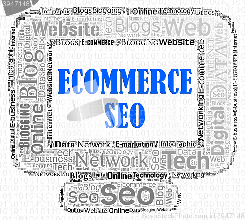 Image of Ecommerce Seo Represents Search Engines And Computer