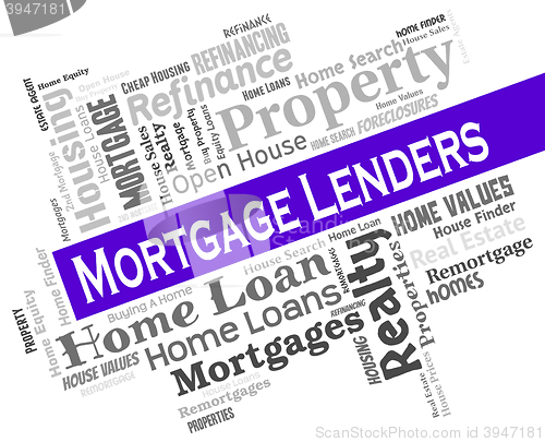 Image of Mortgage Lenders Indicates Home Loan And Banking