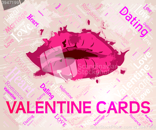 Image of Valentine Cards Means Valentines Day And Boyfriend