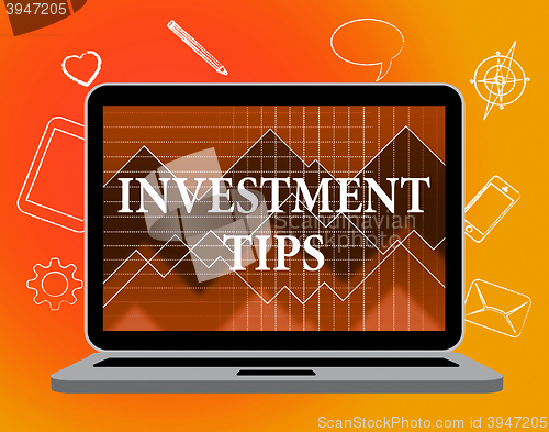 Image of Investment Tips Represents Knowledge Growth And Shares