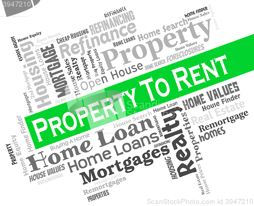 Image of Property To Rent Shows Real Estate And Apartment