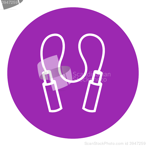 Image of Jumping rope line icon.