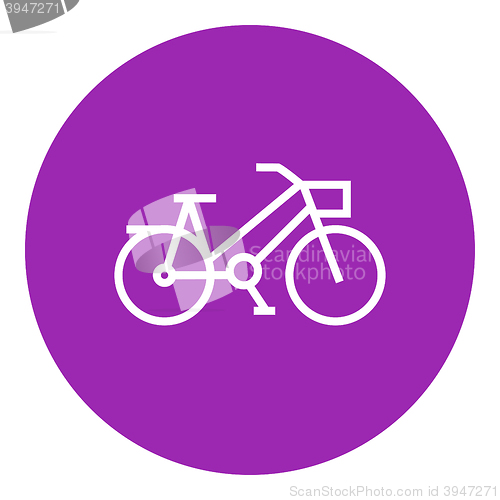 Image of Bicycle line icon.