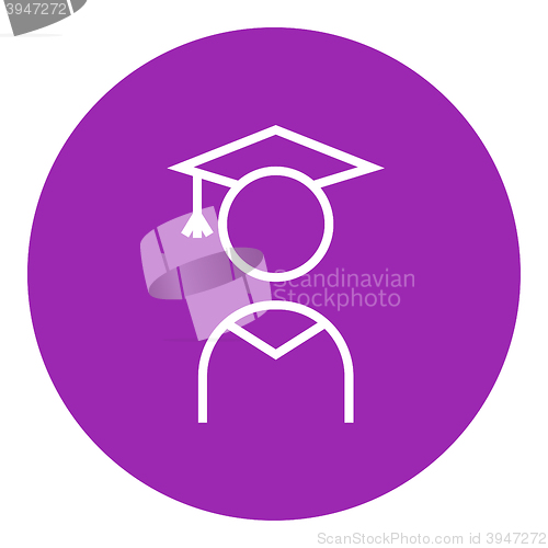 Image of Graduate line icon.